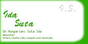 ida suta business card